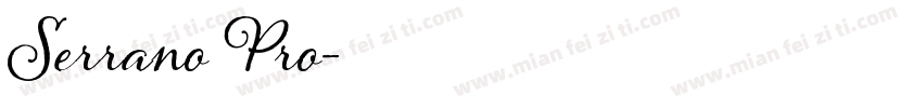 Serrano Pro字体转换
